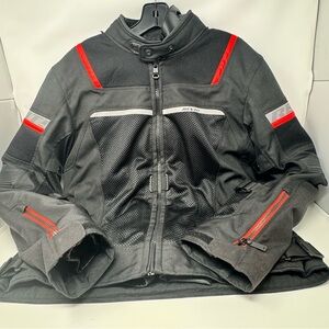 REV’it! Tornado 3 Jacket SZ L woman’s black padded weatherproof New without tags